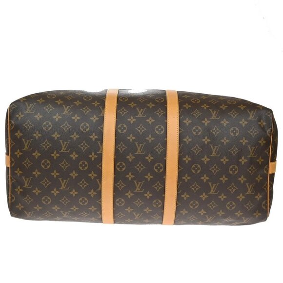 LOUIS VUITTON Keepall Bandouliere 55 Hand Bag Monogram Brown - Picture 5 of 13